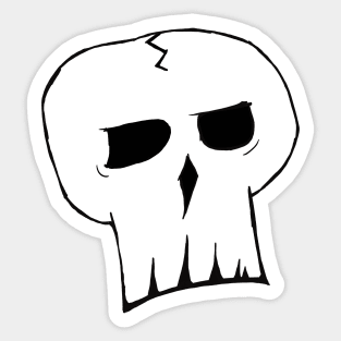 Skull Head Sticker